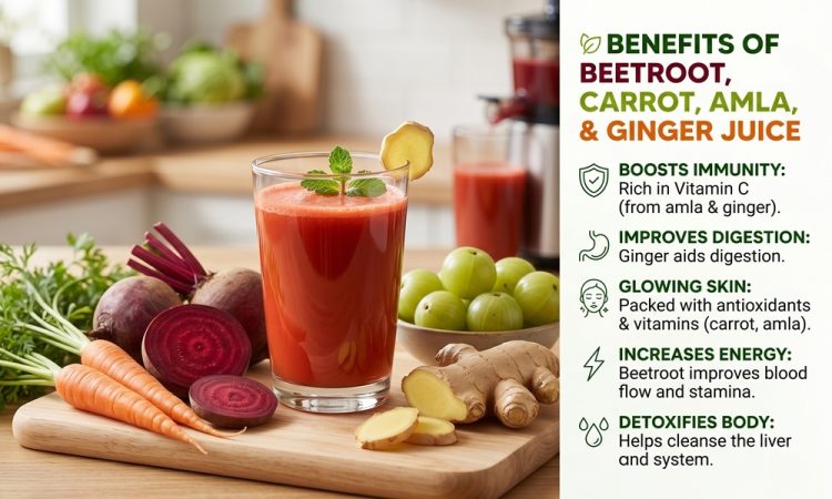 beetroot carrot amla ginger juice benefits
