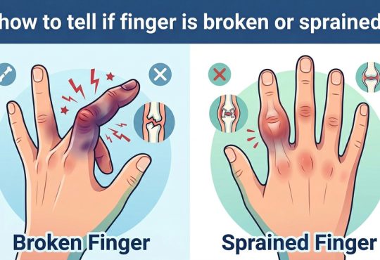 how to tell if finger is broken or sprained