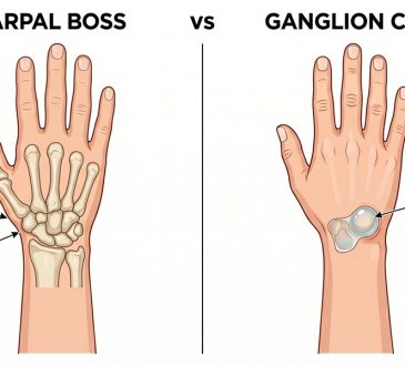 carpal boss vs ganglion cyst
