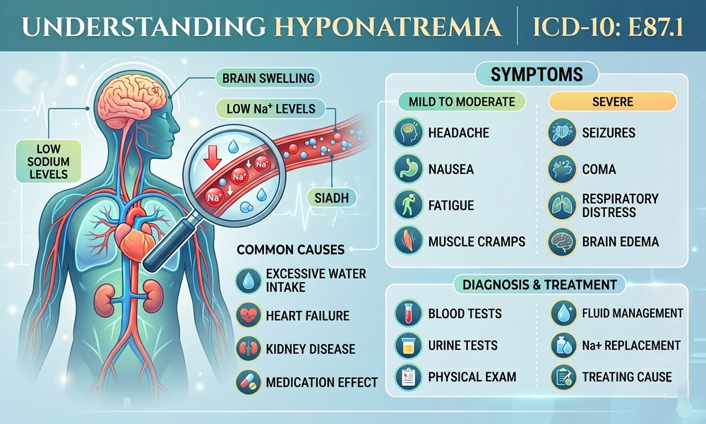 hyponatremia icd 10